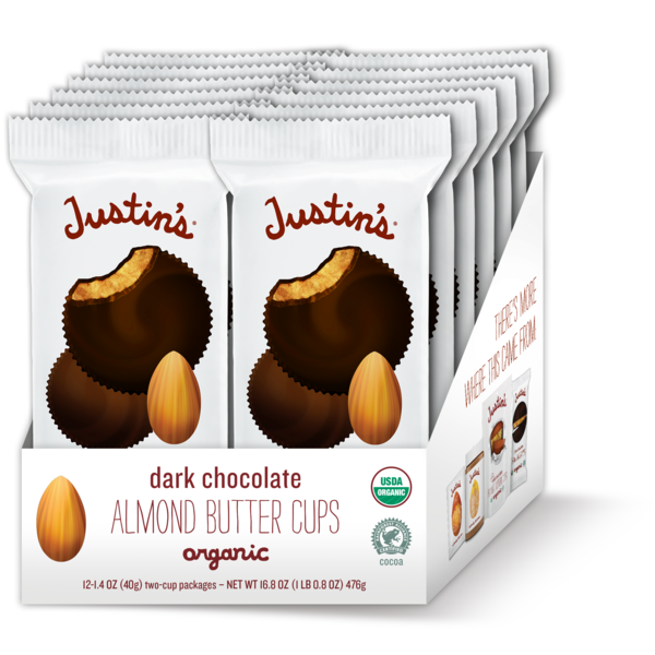 Justins Dark Chocolate Almond Butter Cup 1.4 oz., PK72 81844